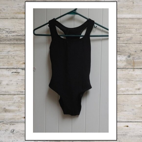 Girl black one piece performance swim swimming bathing suit add-on - Picture 2 of 4